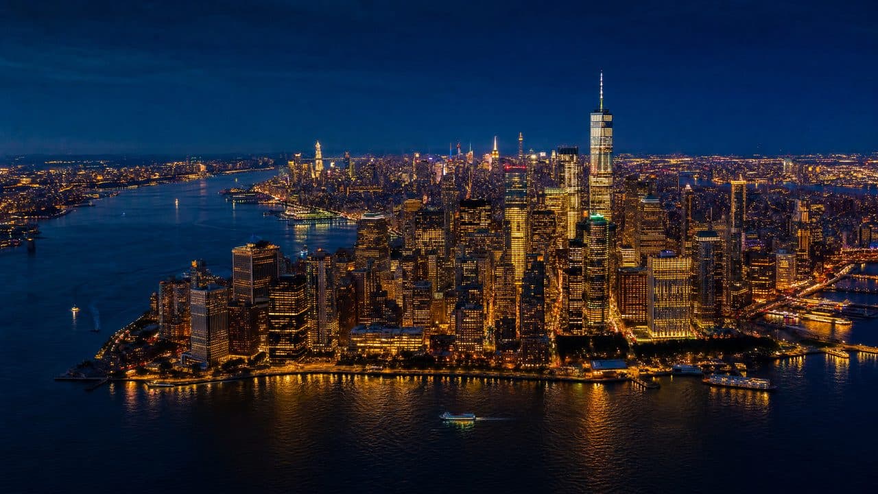 Manhattan at night